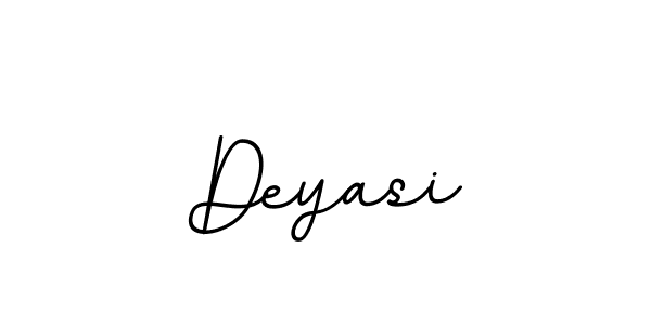 Use a signature maker to create a handwritten signature online. With this signature software, you can design (BallpointsItalic-DORy9) your own signature for name Deyasi. Deyasi signature style 11 images and pictures png