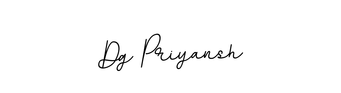 Make a beautiful signature design for name Dg Priyansh. With this signature (BallpointsItalic-DORy9) style, you can create a handwritten signature for free. Dg Priyansh signature style 11 images and pictures png