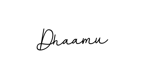Create a beautiful signature design for name Dhaamu. With this signature (BallpointsItalic-DORy9) fonts, you can make a handwritten signature for free. Dhaamu signature style 11 images and pictures png