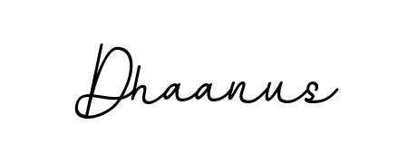 How to make Dhaanus name signature. Use BallpointsItalic-DORy9 style for creating short signs online. This is the latest handwritten sign. Dhaanus signature style 11 images and pictures png