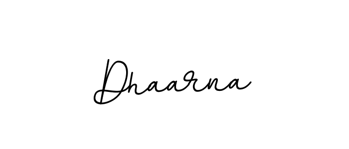 Design your own signature with our free online signature maker. With this signature software, you can create a handwritten (BallpointsItalic-DORy9) signature for name Dhaarna. Dhaarna signature style 11 images and pictures png