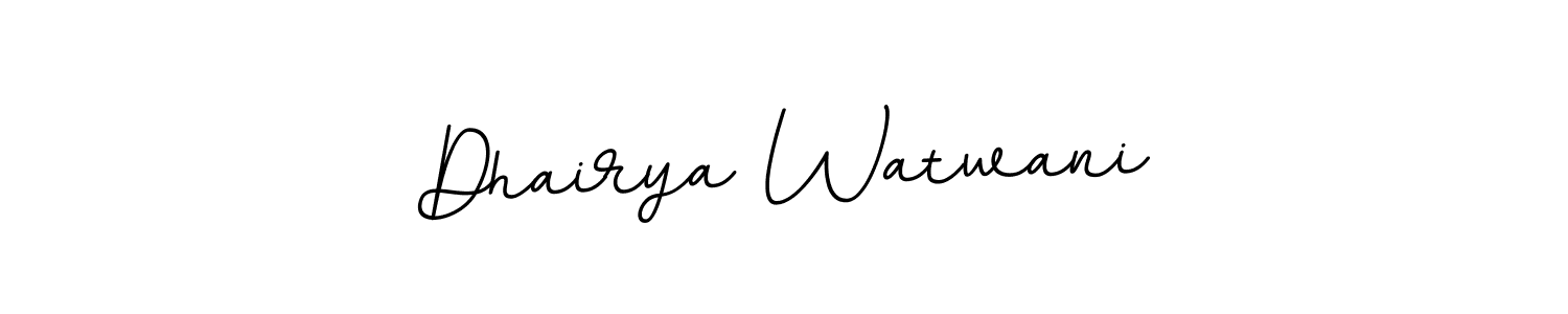 if you are searching for the best signature style for your name Dhairya Watwani. so please give up your signature search. here we have designed multiple signature styles  using BallpointsItalic-DORy9. Dhairya Watwani signature style 11 images and pictures png