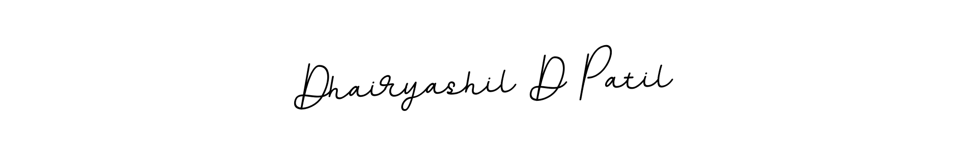 Make a beautiful signature design for name Dhairyashil D Patil. Use this online signature maker to create a handwritten signature for free. Dhairyashil D Patil signature style 11 images and pictures png