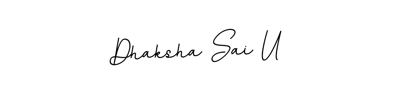 Make a beautiful signature design for name Dhaksha Sai U. Use this online signature maker to create a handwritten signature for free. Dhaksha Sai U signature style 11 images and pictures png