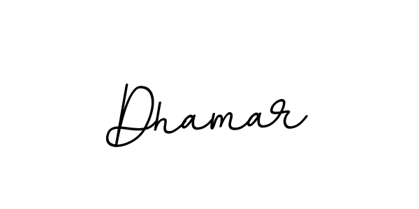 Use a signature maker to create a handwritten signature online. With this signature software, you can design (BallpointsItalic-DORy9) your own signature for name Dhamar. Dhamar signature style 11 images and pictures png