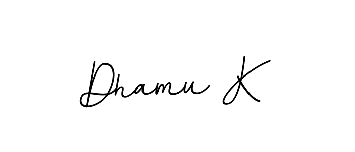 Also we have Dhamu K name is the best signature style. Create professional handwritten signature collection using BallpointsItalic-DORy9 autograph style. Dhamu K signature style 11 images and pictures png