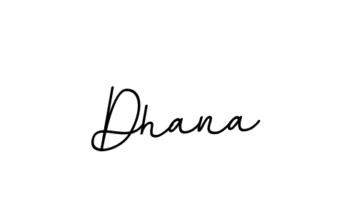 Make a beautiful signature design for name Dhana. With this signature (BallpointsItalic-DORy9) style, you can create a handwritten signature for free. Dhana signature style 11 images and pictures png