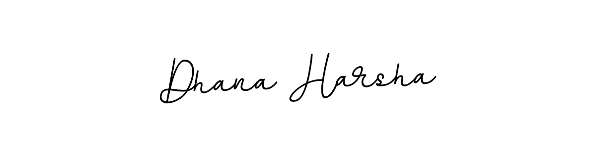 You should practise on your own different ways (BallpointsItalic-DORy9) to write your name (Dhana Harsha) in signature. don't let someone else do it for you. Dhana Harsha signature style 11 images and pictures png