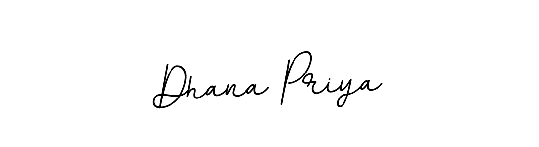 Use a signature maker to create a handwritten signature online. With this signature software, you can design (BallpointsItalic-DORy9) your own signature for name Dhana Priya. Dhana Priya signature style 11 images and pictures png