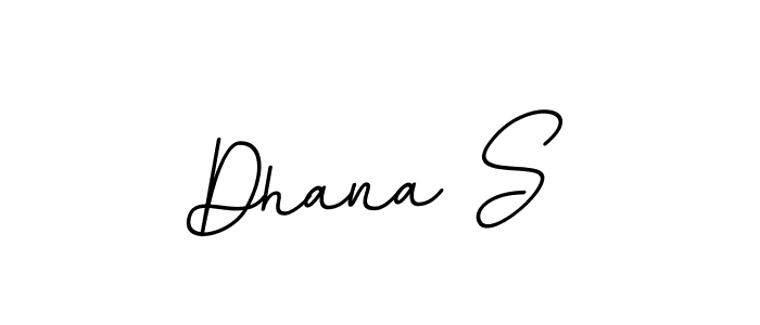 Design your own signature with our free online signature maker. With this signature software, you can create a handwritten (BallpointsItalic-DORy9) signature for name Dhana S. Dhana S signature style 11 images and pictures png