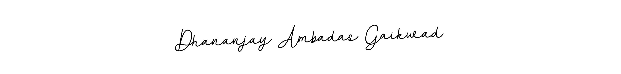 Use a signature maker to create a handwritten signature online. With this signature software, you can design (BallpointsItalic-DORy9) your own signature for name Dhananjay Ambadas Gaikwad. Dhananjay Ambadas Gaikwad signature style 11 images and pictures png