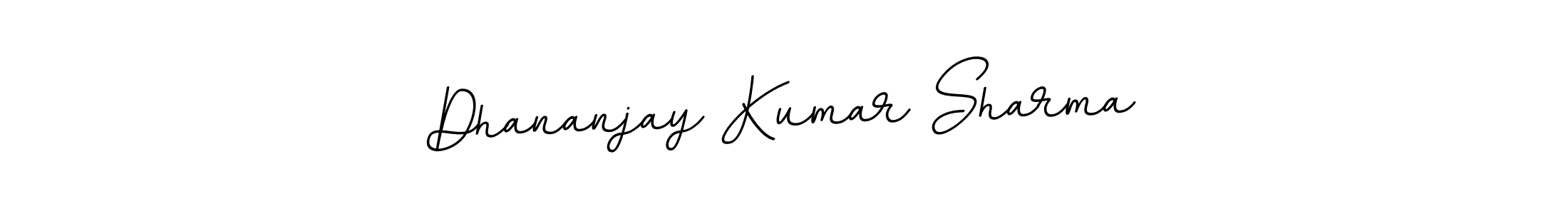 Design your own signature with our free online signature maker. With this signature software, you can create a handwritten (BallpointsItalic-DORy9) signature for name Dhananjay Kumar Sharma. Dhananjay Kumar Sharma signature style 11 images and pictures png