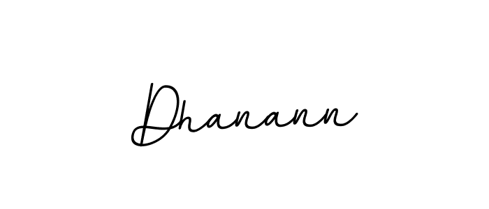 Design your own signature with our free online signature maker. With this signature software, you can create a handwritten (BallpointsItalic-DORy9) signature for name Dhanann. Dhanann signature style 11 images and pictures png