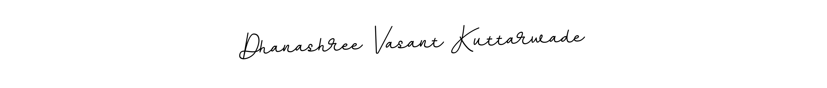 Dhanashree Vasant Kuttarwade stylish signature style. Best Handwritten Sign (BallpointsItalic-DORy9) for my name. Handwritten Signature Collection Ideas for my name Dhanashree Vasant Kuttarwade. Dhanashree Vasant Kuttarwade signature style 11 images and pictures png