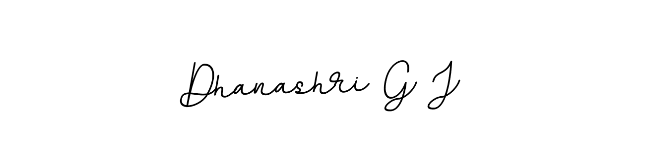 Make a beautiful signature design for name Dhanashri G J. With this signature (BallpointsItalic-DORy9) style, you can create a handwritten signature for free. Dhanashri G J signature style 11 images and pictures png