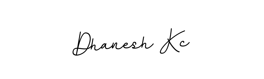 Make a beautiful signature design for name Dhanesh Kc. With this signature (BallpointsItalic-DORy9) style, you can create a handwritten signature for free. Dhanesh Kc signature style 11 images and pictures png