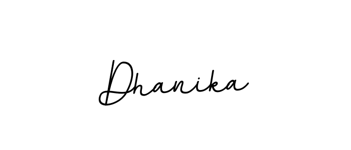 Dhanika stylish signature style. Best Handwritten Sign (BallpointsItalic-DORy9) for my name. Handwritten Signature Collection Ideas for my name Dhanika. Dhanika signature style 11 images and pictures png