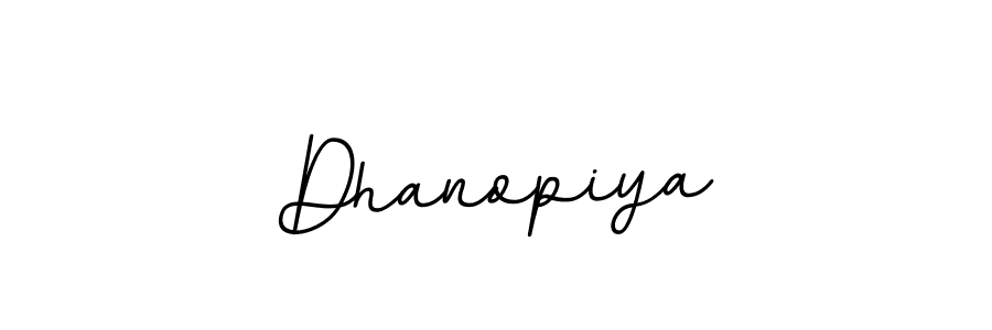 The best way (BallpointsItalic-DORy9) to make a short signature is to pick only two or three words in your name. The name Dhanopiya include a total of six letters. For converting this name. Dhanopiya signature style 11 images and pictures png