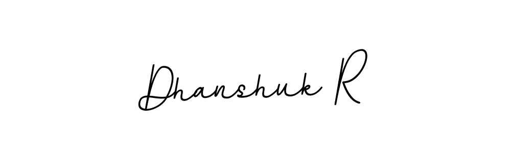 Dhanshuk R stylish signature style. Best Handwritten Sign (BallpointsItalic-DORy9) for my name. Handwritten Signature Collection Ideas for my name Dhanshuk R. Dhanshuk R signature style 11 images and pictures png