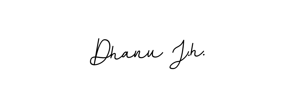 Dhanu J.h. stylish signature style. Best Handwritten Sign (BallpointsItalic-DORy9) for my name. Handwritten Signature Collection Ideas for my name Dhanu J.h.. Dhanu J.h. signature style 11 images and pictures png