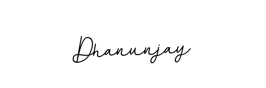 Make a beautiful signature design for name Dhanunjay. With this signature (BallpointsItalic-DORy9) style, you can create a handwritten signature for free. Dhanunjay signature style 11 images and pictures png