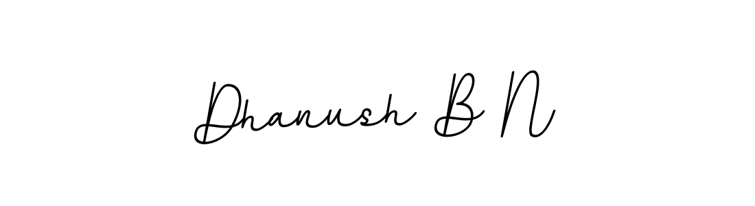 Create a beautiful signature design for name Dhanush B N. With this signature (BallpointsItalic-DORy9) fonts, you can make a handwritten signature for free. Dhanush B N signature style 11 images and pictures png