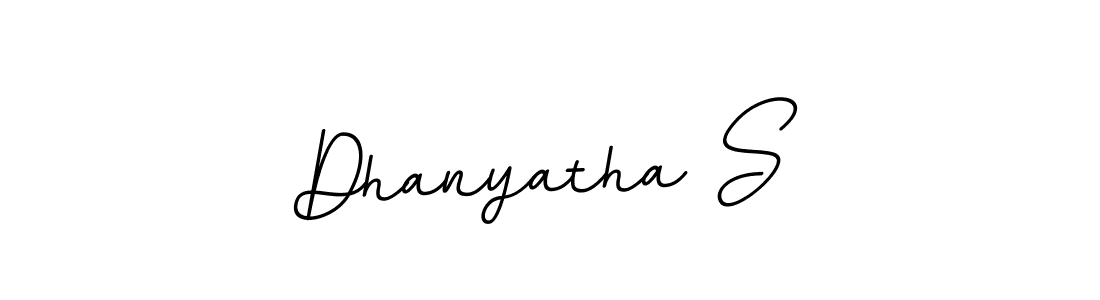 Create a beautiful signature design for name Dhanyatha S. With this signature (BallpointsItalic-DORy9) fonts, you can make a handwritten signature for free. Dhanyatha S signature style 11 images and pictures png