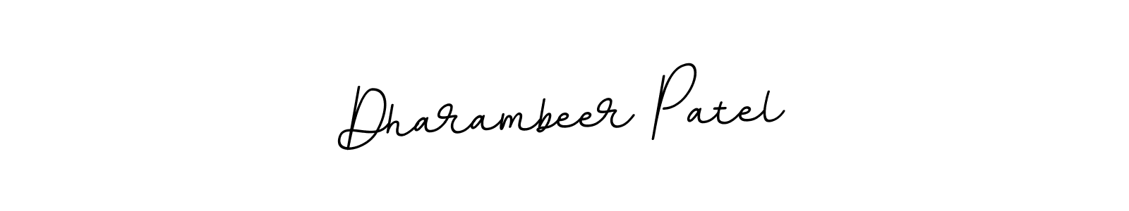 This is the best signature style for the Dharambeer Patel name. Also you like these signature font (BallpointsItalic-DORy9). Mix name signature. Dharambeer Patel signature style 11 images and pictures png