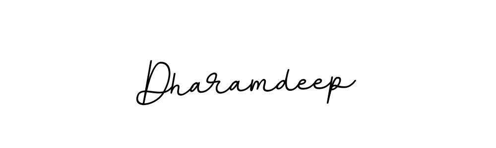 How to make Dharamdeep name signature. Use BallpointsItalic-DORy9 style for creating short signs online. This is the latest handwritten sign. Dharamdeep signature style 11 images and pictures png