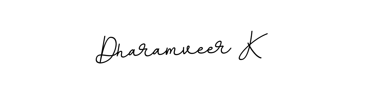 Dharamveer K stylish signature style. Best Handwritten Sign (BallpointsItalic-DORy9) for my name. Handwritten Signature Collection Ideas for my name Dharamveer K. Dharamveer K signature style 11 images and pictures png