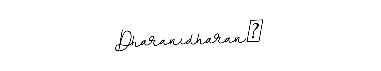 This is the best signature style for the Dharanidharan♡ name. Also you like these signature font (BallpointsItalic-DORy9). Mix name signature. Dharanidharan♡ signature style 11 images and pictures png