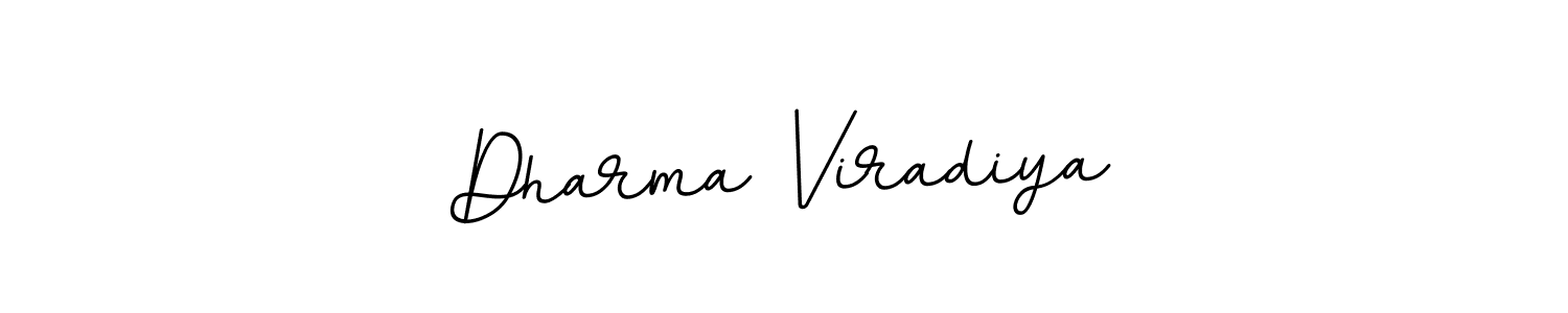 Use a signature maker to create a handwritten signature online. With this signature software, you can design (BallpointsItalic-DORy9) your own signature for name Dharma Viradiya. Dharma Viradiya signature style 11 images and pictures png