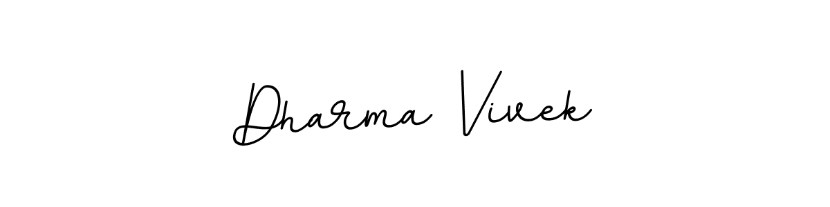 Use a signature maker to create a handwritten signature online. With this signature software, you can design (BallpointsItalic-DORy9) your own signature for name Dharma Vivek. Dharma Vivek signature style 11 images and pictures png