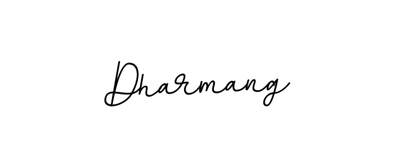 Use a signature maker to create a handwritten signature online. With this signature software, you can design (BallpointsItalic-DORy9) your own signature for name Dharmang. Dharmang signature style 11 images and pictures png