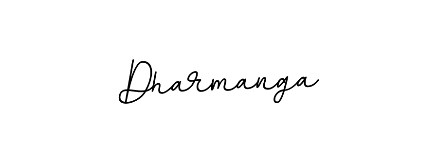 Use a signature maker to create a handwritten signature online. With this signature software, you can design (BallpointsItalic-DORy9) your own signature for name Dharmanga. Dharmanga signature style 11 images and pictures png