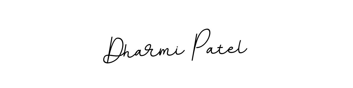 Design your own signature with our free online signature maker. With this signature software, you can create a handwritten (BallpointsItalic-DORy9) signature for name Dharmi Patel. Dharmi Patel signature style 11 images and pictures png