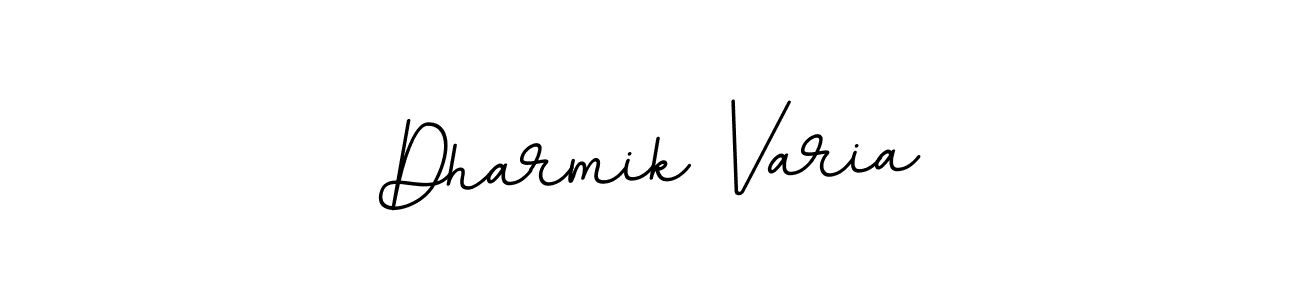 You should practise on your own different ways (BallpointsItalic-DORy9) to write your name (Dharmik Varia) in signature. don't let someone else do it for you. Dharmik Varia signature style 11 images and pictures png