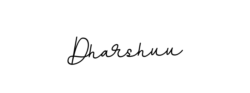 Make a beautiful signature design for name Dharshuu. With this signature (BallpointsItalic-DORy9) style, you can create a handwritten signature for free. Dharshuu signature style 11 images and pictures png