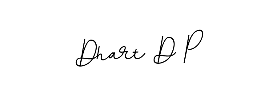How to make Dhart D P name signature. Use BallpointsItalic-DORy9 style for creating short signs online. This is the latest handwritten sign. Dhart D P signature style 11 images and pictures png
