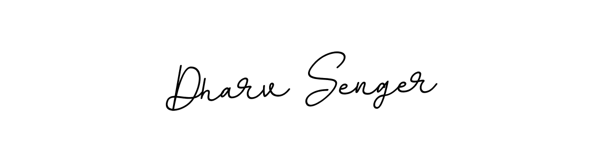 How to make Dharv Senger name signature. Use BallpointsItalic-DORy9 style for creating short signs online. This is the latest handwritten sign. Dharv Senger signature style 11 images and pictures png