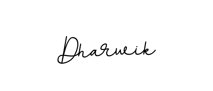Dharwik stylish signature style. Best Handwritten Sign (BallpointsItalic-DORy9) for my name. Handwritten Signature Collection Ideas for my name Dharwik. Dharwik signature style 11 images and pictures png
