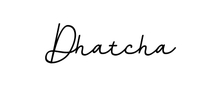 Make your name Dhatcha memorable on every contract using BallpointsItalic-DORy9 autograph style. Instant transparent background export available. Dhatcha signature style 11 images and pictures png
