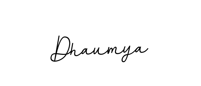 Dhaumya stylish signature style. Best Handwritten Sign (BallpointsItalic-DORy9) for my name. Handwritten Signature Collection Ideas for my name Dhaumya. Dhaumya signature style 11 images and pictures png