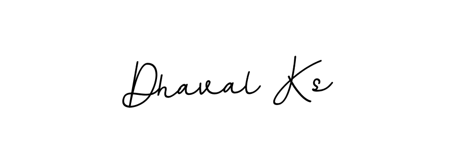 Dhaval Ks stylish signature style. Best Handwritten Sign (BallpointsItalic-DORy9) for my name. Handwritten Signature Collection Ideas for my name Dhaval Ks. Dhaval Ks signature style 11 images and pictures png