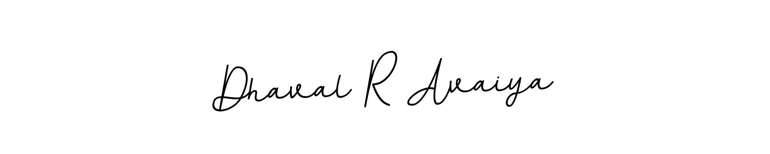 You should practise on your own different ways (BallpointsItalic-DORy9) to write your name (Dhaval R Avaiya) in signature. don't let someone else do it for you. Dhaval R Avaiya signature style 11 images and pictures png