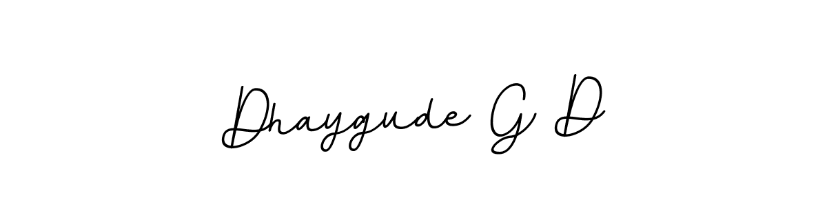 It looks lik you need a new signature style for name Dhaygude G D. Design unique handwritten (BallpointsItalic-DORy9) signature with our free signature maker in just a few clicks. Dhaygude G D signature style 11 images and pictures png