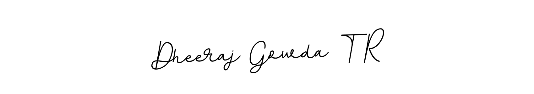 Dheeraj Gowda T R stylish signature style. Best Handwritten Sign (BallpointsItalic-DORy9) for my name. Handwritten Signature Collection Ideas for my name Dheeraj Gowda T R. Dheeraj Gowda T R signature style 11 images and pictures png