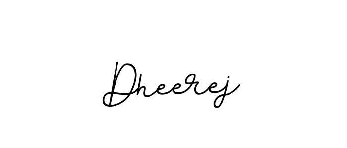 How to make Dheerej name signature. Use BallpointsItalic-DORy9 style for creating short signs online. This is the latest handwritten sign. Dheerej signature style 11 images and pictures png