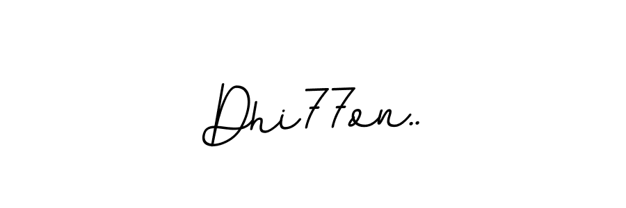 if you are searching for the best signature style for your name Dhi77on... so please give up your signature search. here we have designed multiple signature styles  using BallpointsItalic-DORy9. Dhi77on.. signature style 11 images and pictures png