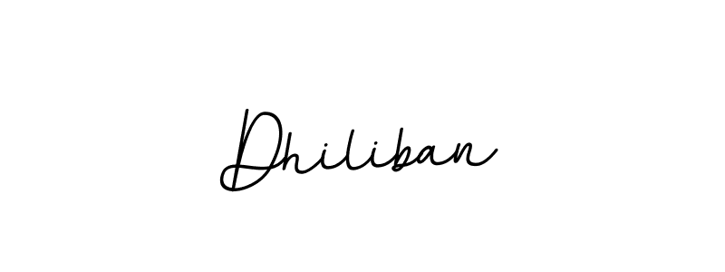 Design your own signature with our free online signature maker. With this signature software, you can create a handwritten (BallpointsItalic-DORy9) signature for name Dhiliban. Dhiliban signature style 11 images and pictures png